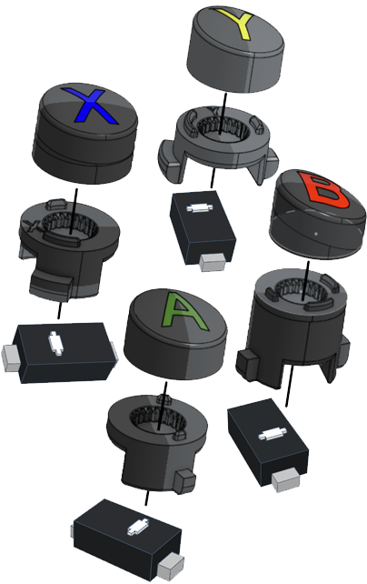 DIY Mouse-Click Face Button Kits